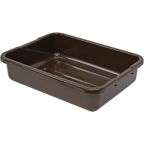Bac d'entreposage tout usage &agrave; fond rainur&eacute;, 5" ha x 15" p x 21" lo, Plastique, Brun PB Rental Co. Ltd.