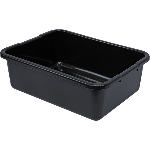 Bac d'entreposage tout usage &agrave; fond rainur&eacute;, 7" ha x 15" p x 21" lo, Plastique, Noir PB Rental Co. Ltd.