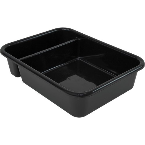 Bac d'entreposage tout usage &agrave; compartiment, 7" ha x 15" p x 20" lo, Plastique, Noir PB Rental Co. Ltd.