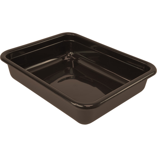 All-Purpose Flat-Bottom Storage Tub, 5" H x 15" D x 20" L, Plastic, Brown PB Rental Co. Ltd.