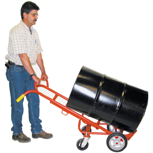 Ergonomic Drum Truck With Swivel Casters, Steel Construction, 55 - 85 US Gal. (45 - 70 Imperial Gal.) PB Rental Co. Ltd.