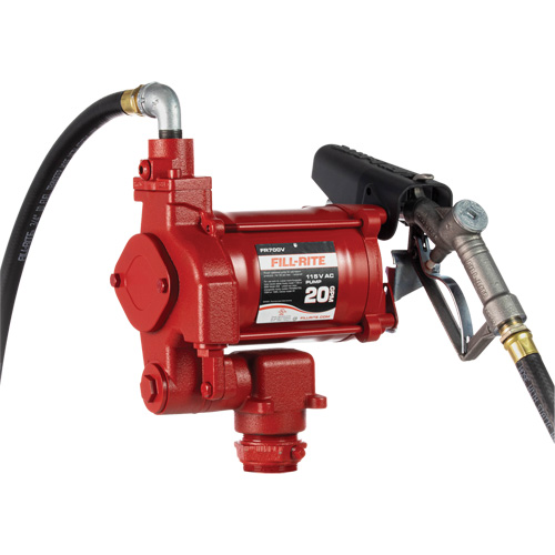 Pompes c. a. utilitaires &agrave; soupape rotative avec embout, 115 V, 20 gal./min PB Rental Co. Ltd.