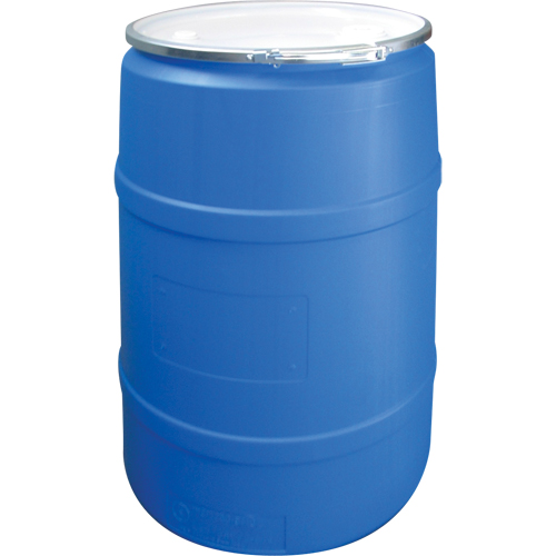 Polyethylene Drums, 55 US gal (45 imp. gal.), Open Top, Blue PB Rental Co. Ltd.
