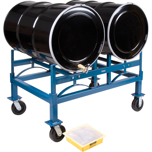 Drum Stacking Rack, 2 Drums, 1600 lbs. Capacity, 45-1/2" W x 30" D x 12-1/2" H PB Rental Co. Ltd.