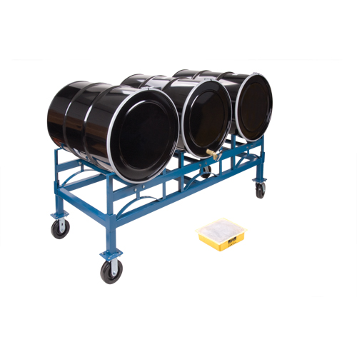 Porte-barils empilables, 3 barils, Capacit&eacute; de 2400 lb, 71-1/2" la x 30" p x 12-1/2" h PB Rental Co. Ltd.