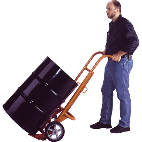 Chariots ergonomiques pour baril, Fabriqu&eacute; en Acier, 55 - 85 gal. US (45 - 70 gal. imp.) PB Rental Co. Ltd.