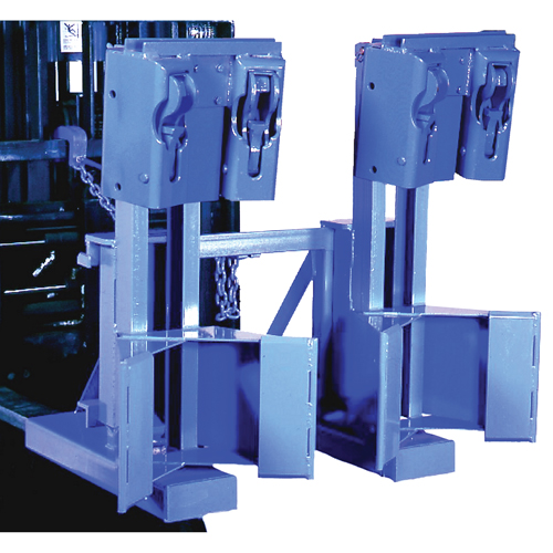 Manipulateur de barils MORSPEED 1500 pour chariot &eacute;l&eacute;vateur, Pour 30 - 85 gal. US (25 - 70 gal. imp.) PB Rental Co. Ltd.