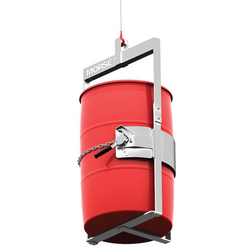 Stainless Steel Below-Hook Drum Lifter, 30 - 55 US Gal. (25 - 45 Imperial Gal.), 1000 lbs./454 kg Cap. PB Rental Co. Ltd.