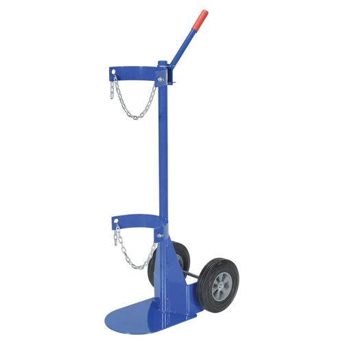 Chariot pour bouteille de gaz, Roues Caoutchouc, Base de 12" la x 15-1/2" lo, 500 lb PB Rental Co. Ltd.