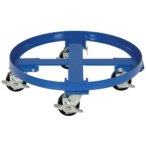 Socle roulant robuste pour baril, Acier, Capacit&eacute;e 2000 lb, Diam&egrave;tre 24-1/8", Roue en Ph&eacute;nolique PB Rental Co. Ltd.
