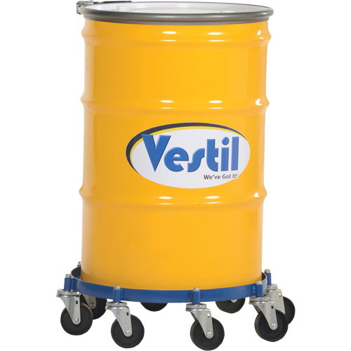 Octagon Drum Dolly, Steel, 2000 lbs. Capacity, 27-1/16" Diameter, Cast Iron Casters PB Rental Co. Ltd.