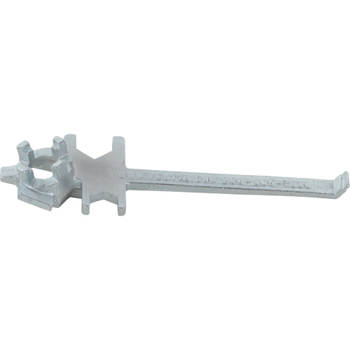 Single Ended Specialty Bung Nut Wrench, 1-1/2" Opening, 7-1/2" Handle, Zinc Cast Steel PB Rental Co. Ltd.