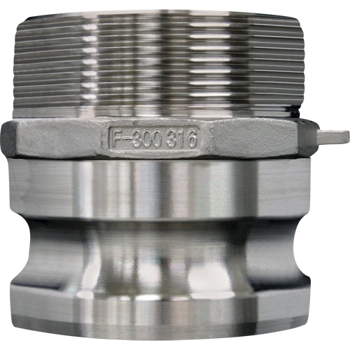 Accouplement &agrave; came et rainure, Acier inoxydable, Type F, 2-1/2", NPT m&acirc;le, 150 psi PB Rental Co. Ltd.