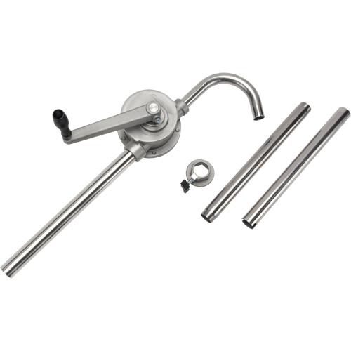 Pompe rotative pour baril, Acier inoxydable, Pour capacit&eacute; 55 gal., 12 oz/course PB Rental Co. Ltd.
