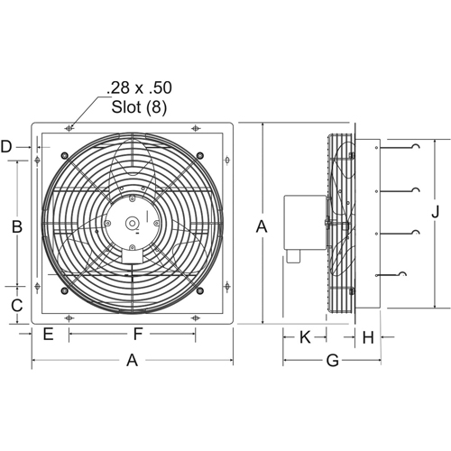 Ventilateurs d'&eacute;vacuation &agrave; volets PB Rental Co. Ltd.
