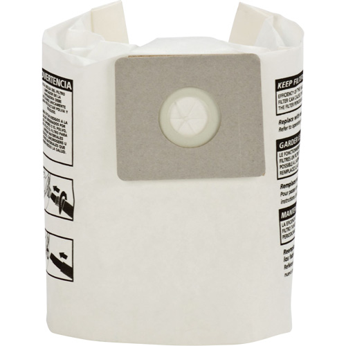 Single-Ply Wet/Dry Vacuum Bags, 3 US gal. PB Rental Co. Ltd.