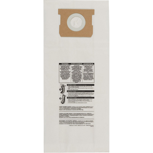 Type O Hang Up/Bulldog Vacuum Paper Bags, 5 US gal. PB Rental Co. Ltd.