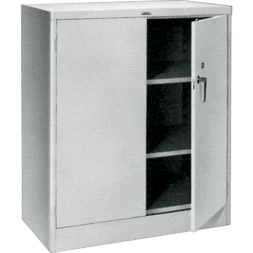 Counter High Cabinets, Steel, 2 Shelves, 42" H x 36" W x 21" D, Grey PB Rental Co. Ltd.