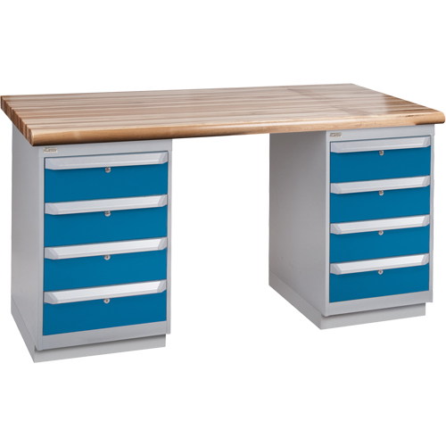 &eacute;tabli pr&eacute;conçu, Deux tiroirs, Cap 2500 lb, 72" la x 36" p, 34" h PB Rental Co. Ltd.