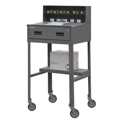 Shop Desk, 23" W x 20" D x 47-3/4" H, Grey PB Rental Co. Ltd.