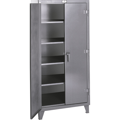 Rough & Tough Storage Cabinets, Steel, 4 Shelves, 72" H x 60" W x 24" D, Grey PB Rental Co. Ltd.