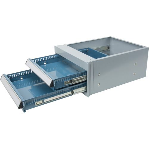 &eacute;tabli &agrave; deux tiroirs, Acier, 18" la x 21" p x 9" h PB Rental Co. Ltd.