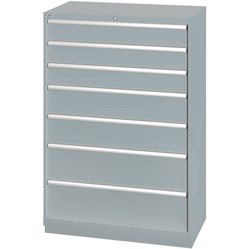 Drawer Cabinets, 7 Drawers, 40-1/4" W x 22-1/2" D x 59-1/2" H, Grey PB Rental Co. Ltd.