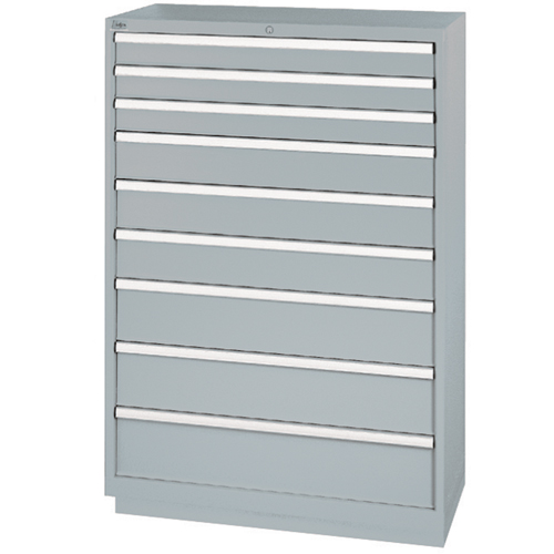 Drawer Cabinets, 9 Drawers, 40-1/4" W x 22-1/2" D x 59-1/2" H, Grey PB Rental Co. Ltd.