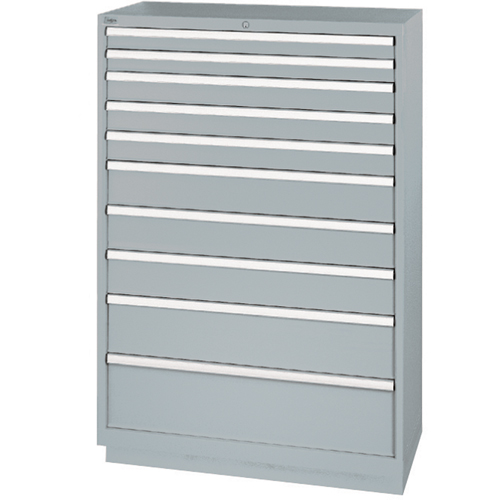 Drawer Cabinets, 10 Drawers, 40-1/4" W x 22-1/2" D x 59-1/2" H, Grey PB Rental Co. Ltd.