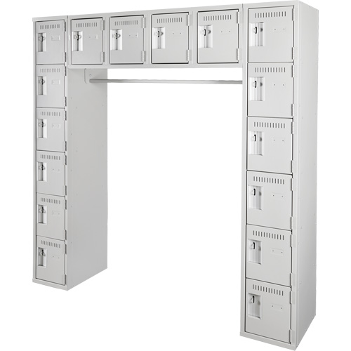 Assembled Archettes Clean Line Economy Lockers, 16 -tier, Bank of 3, 18" x 72" x 12", Steel PB Rental Co. Ltd.