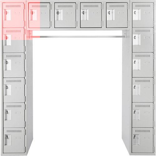 Assembled Archettes Clean Line Economy Lockers, 16 -tier, Bank of 3, 18" x 72" x 12", Steel PB Rental Co. Ltd.