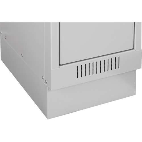 Clean Line Lockerette , 6 -tier, Bank of 4, 48" x 18" x 82", Steel, Beige, Rivet (Assembled) PB Rental Co. Ltd.