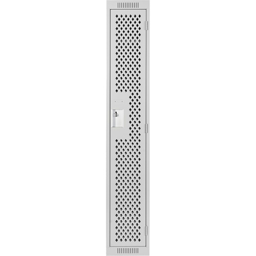 Clean Line Lockers, 12" x 15" x 72", Steel, Grey, Rivet (Assembled), Perforated PB Rental Co. Ltd.