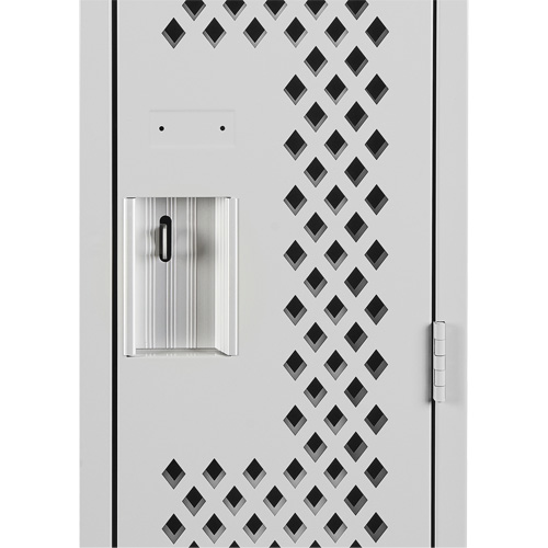 Clean Line Lockers, 12" x 15" x 72", Steel, Grey, Rivet (Assembled), Perforated PB Rental Co. Ltd.