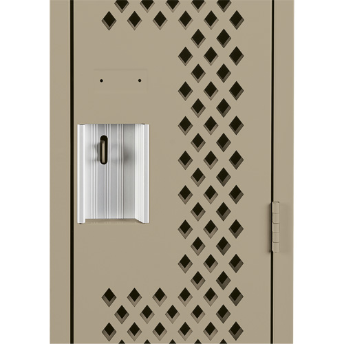 Clean Line Lockers, Bank of 2, 24" x 15" x 72", Steel, Beige, Rivet (Assembled), Perforated PB Rental Co. Ltd.
