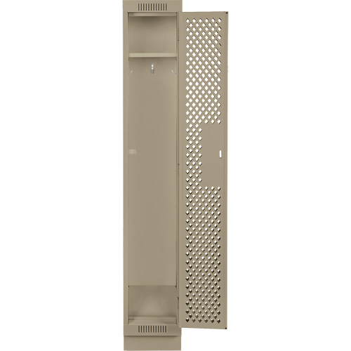 Clean Line Lockers, 12" x 18" x 76", Steel, Beige, Rivet (Assembled), Perforated PB Rental Co. Ltd.