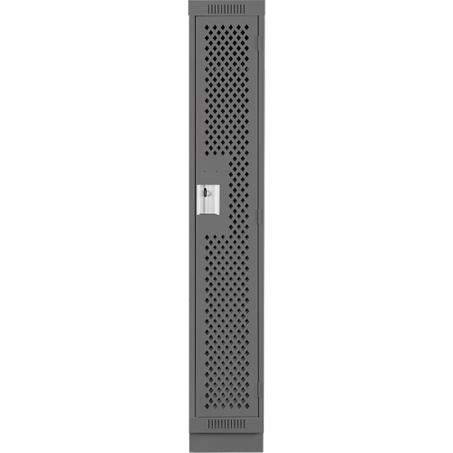 Clean Line Lockers, 12" x 12" x 76", Steel, Charcoal, Rivet (Assembled), Perforated PB Rental Co. Ltd.