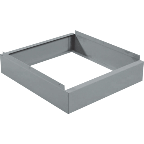 Clean Line Economy Lockers Recessed Base, 1 Banks, 4" H x 12" W x 18" D, Grey, Steel PB Rental Co. Ltd.