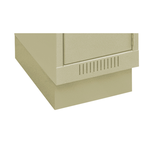 Base en retrait pour casiers &eacute;conomiques Clean Line, 3 Blocs, 4" lo x 36" la x 18" p, Beige, Acier PB Rental Co. Ltd.