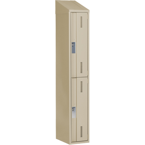 Concorde Heavy-Duty Lockers, 2 -tier, 12" x 18" x 78", Steel, Beige, Welded (Assembled) PB Rental Co. Ltd.