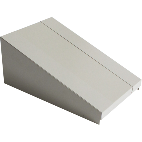 Dessus inclin&eacute; pour casiers robustes enti&egrave;rement soud&eacute; Concorde, Bloc de 1, 18" p x 12" la x 6" ha, Gris, Acier PB Rental Co. Ltd.