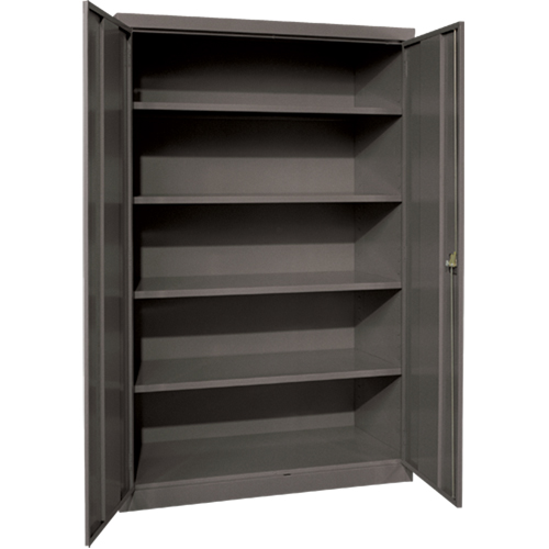 Deep Hi-Boy Storage Cabinet, Steel, 4 Shelves, 72" H x 36" W x 24" D, Charcoal PB Rental Co. Ltd.