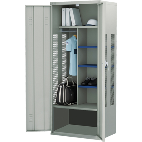 Gear Locker, Steel, 36" W x 24" D x 72" H, Grey PB Rental Co. Ltd.