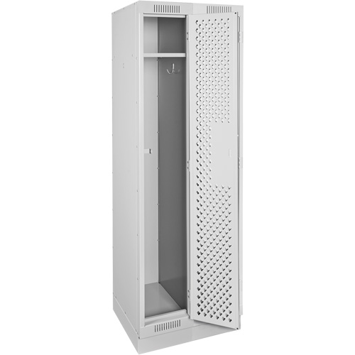 Clean Line Lockers, Bank of 2, 24" x 12" x 76", Steel, Grey, Rivet (Assembled), Perforated PB Rental Co. Ltd.