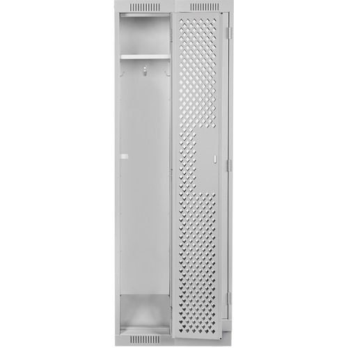 Clean Line Lockers, Bank of 2, 24" x 12" x 76", Steel, Grey, Rivet (Assembled), Perforated PB Rental Co. Ltd.