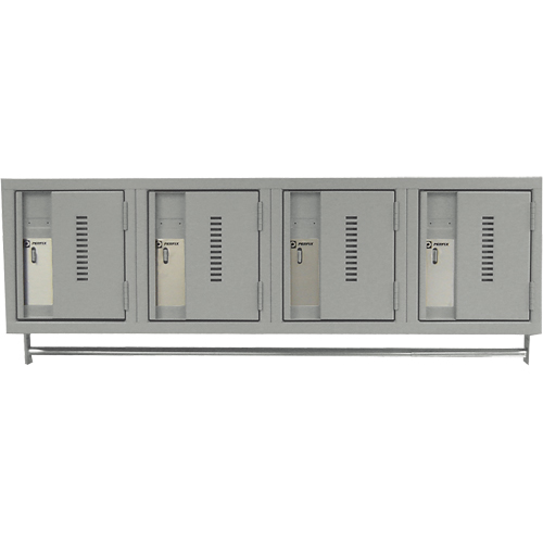 Wall Hung Lockers - Heavy Duty, Bank of 4, 18" x 12" x 12", Steel PB Rental Co. Ltd.