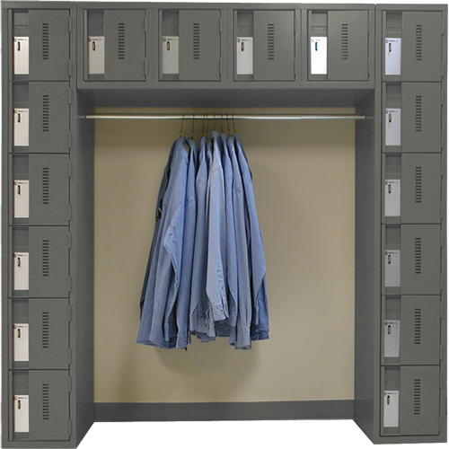 Archettes Concorde Heavy Duty Lockers, 16 -tier, Bank of 3, 18" x 72" x 72", Steel PB Rental Co. Ltd.