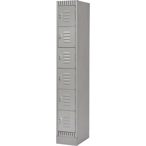 Casiers, 6 niveaux, 12" x 18" x 76", Acier, Gris, D&eacute;mont&eacute; PB Rental Co. Ltd.