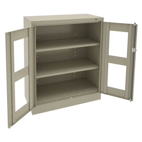 C-Thru Counter High Cabinet, Steel, 2 Shelves, 42" H x 36" W x 18" D PB Rental Co. Ltd.