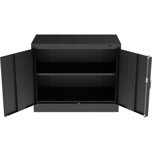 Standard Desk-High Cabinet, Steel, 30" H x 36" W x 18" D, Black PB Rental Co. Ltd.